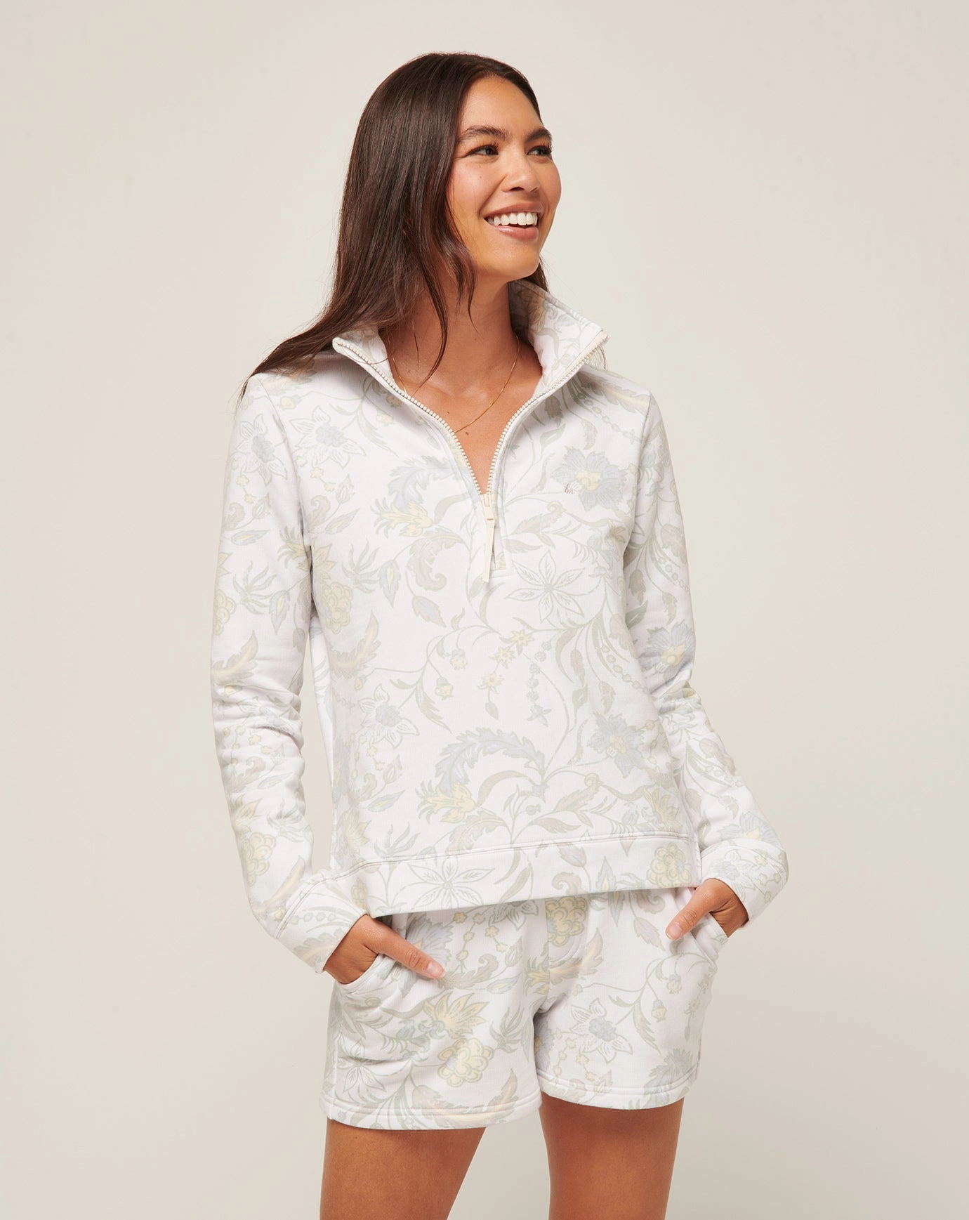 Day On The Bay Cloud Fleece Half Zip Comfy Performance