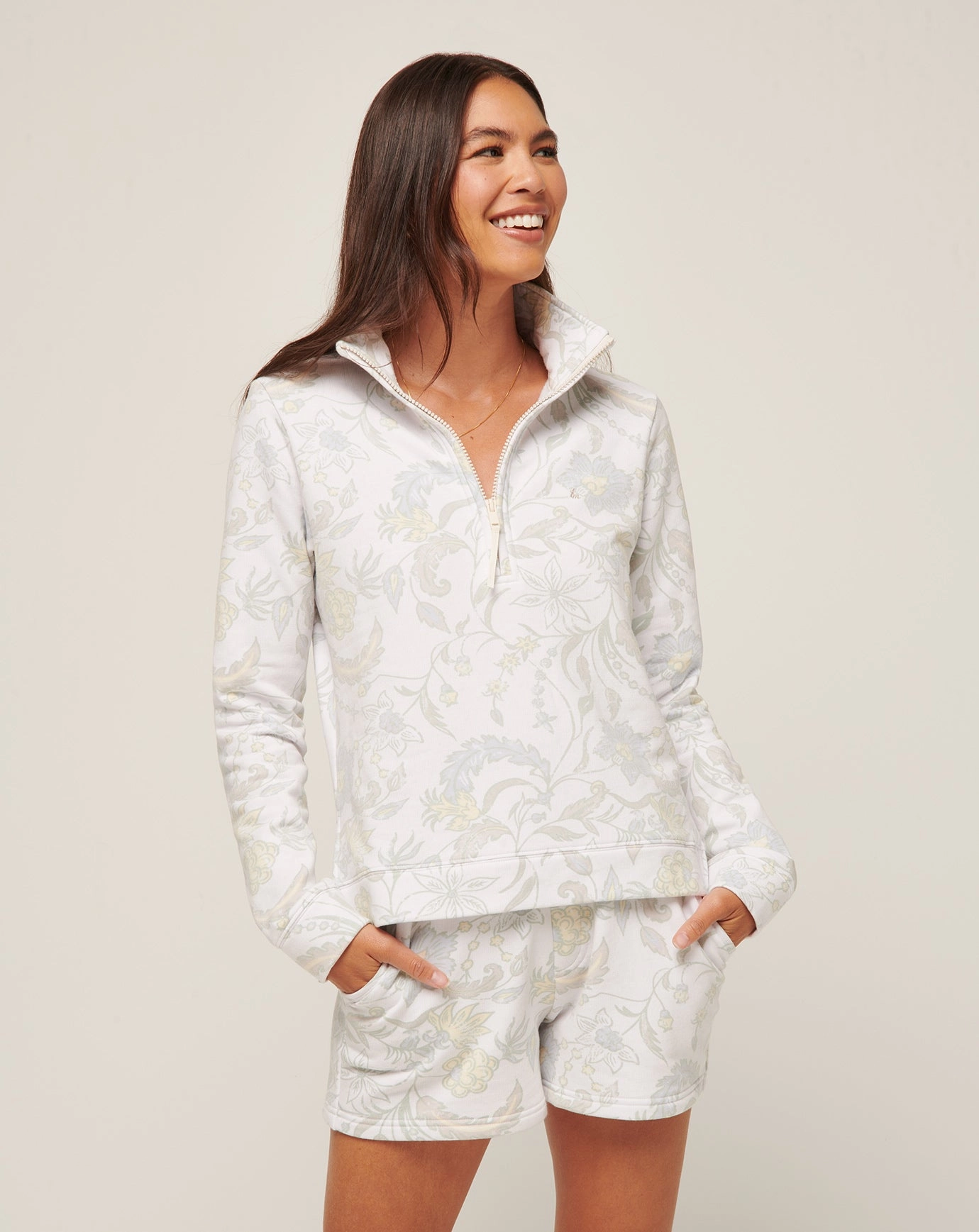 Day On The Bay Cloud Fleece Half Zip Essential Wardrobe