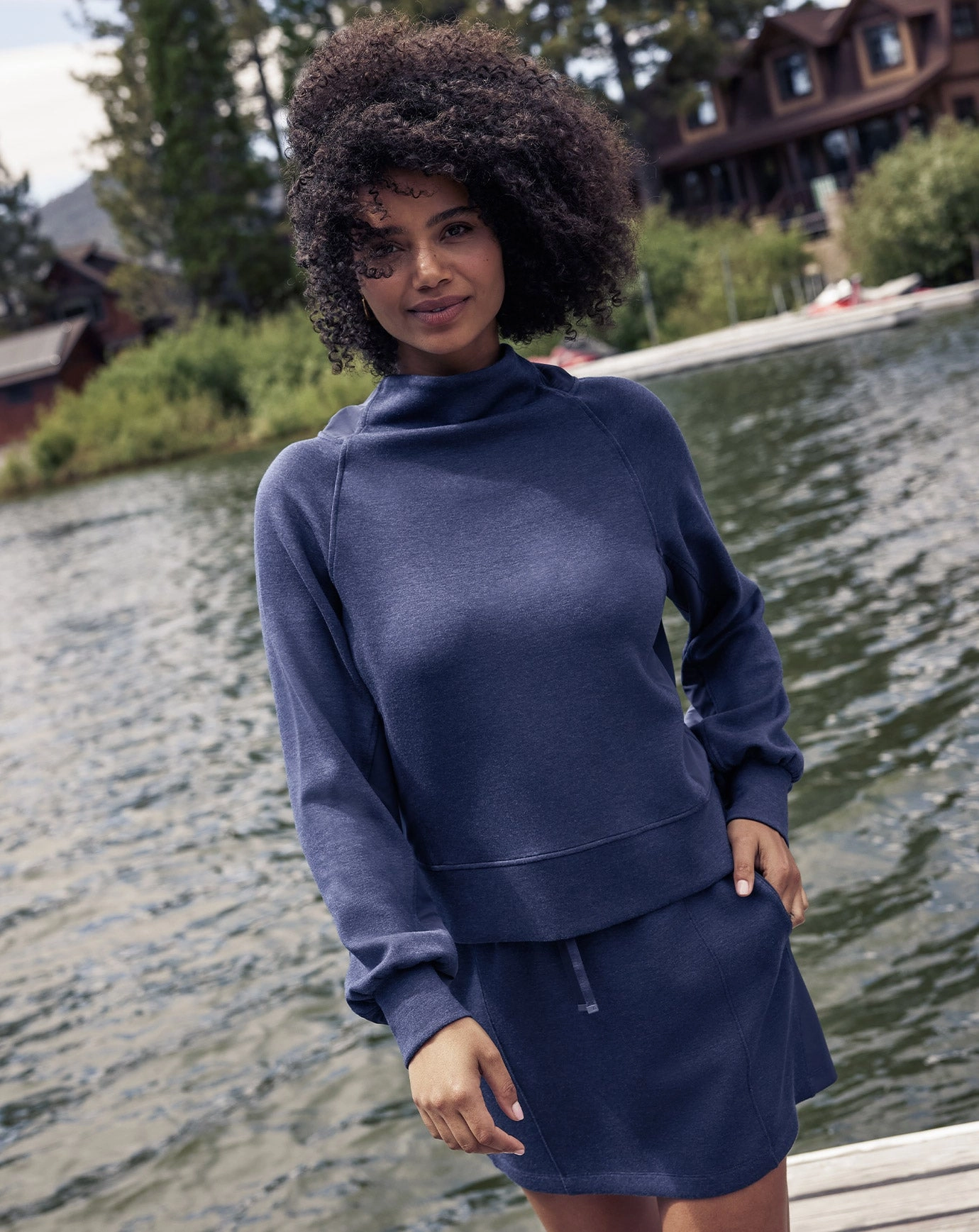 Anti Snag Threadwork Delightful Funnel Neck