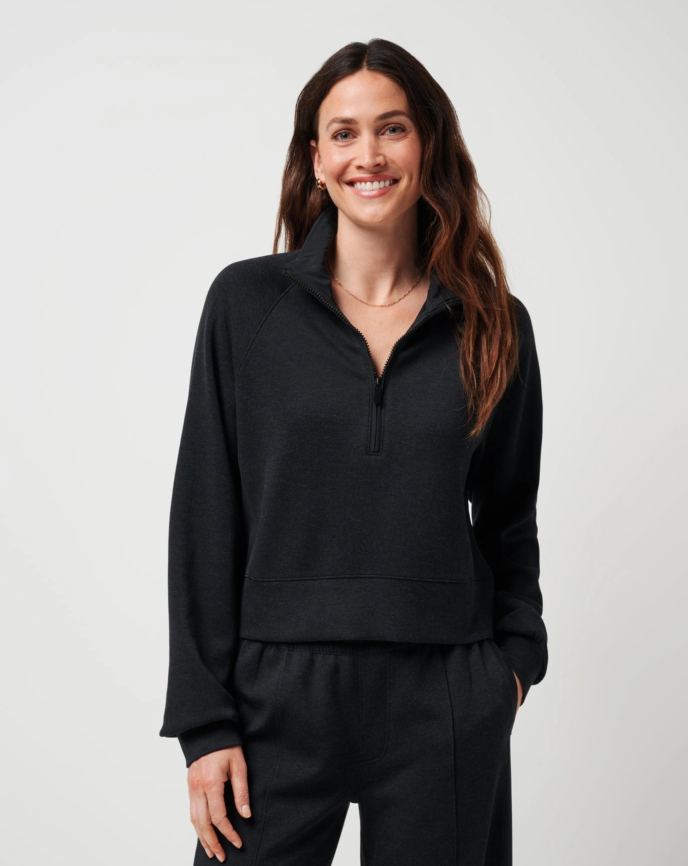 Delightful Half Zip Soft touch layer