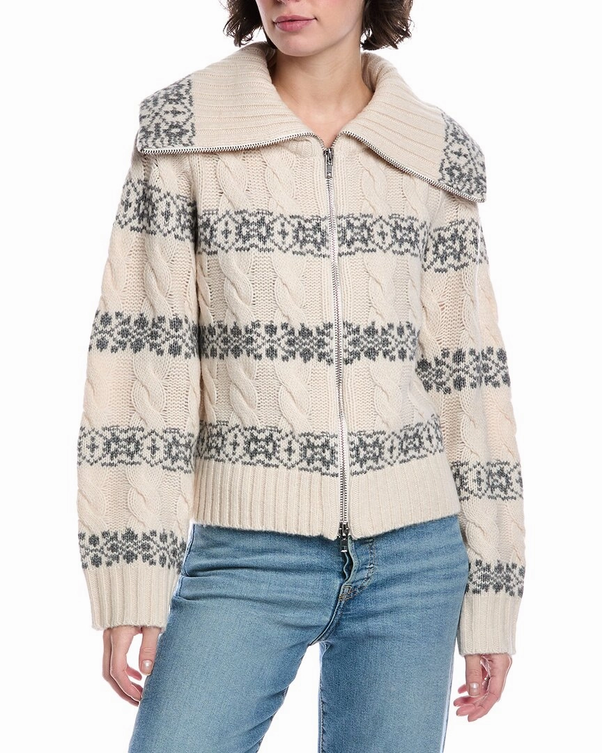 Classic Crew Neck Warm Wardrobe Design History Brighton Wool & Cashmere-Blend Cardigan