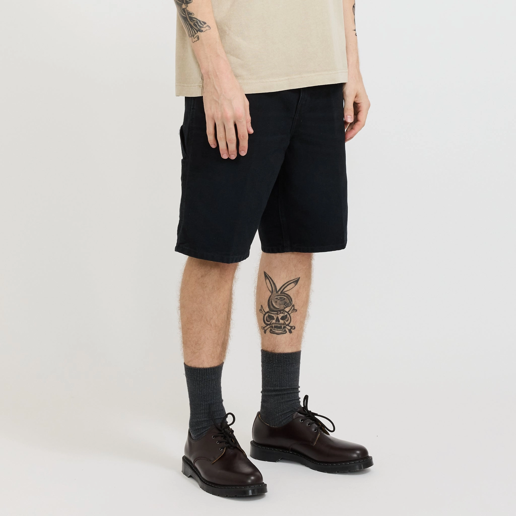 Single Knee Short Black Chill Comfort Breathable Stretch Fit