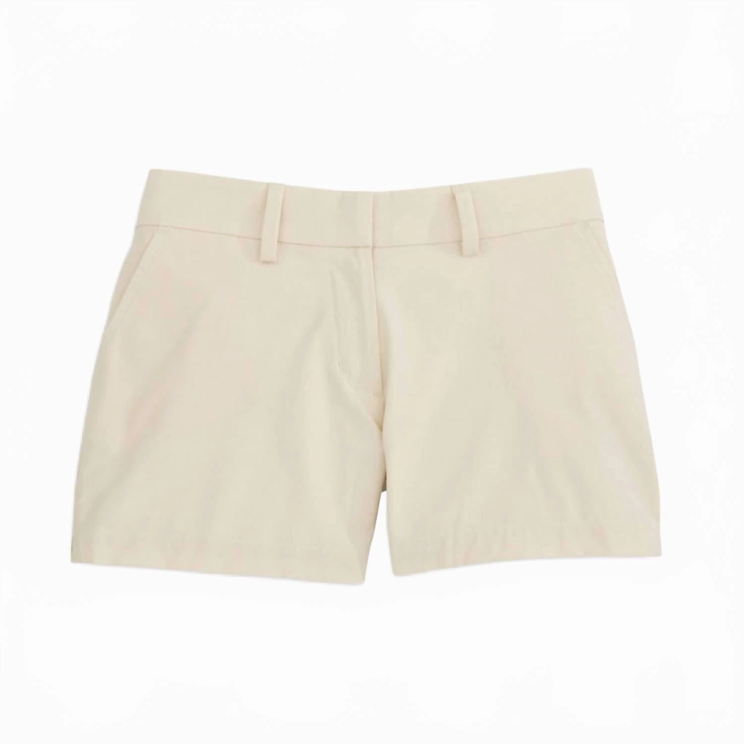 Women's Inlet 4" Short In Stone Comfortable Stretch