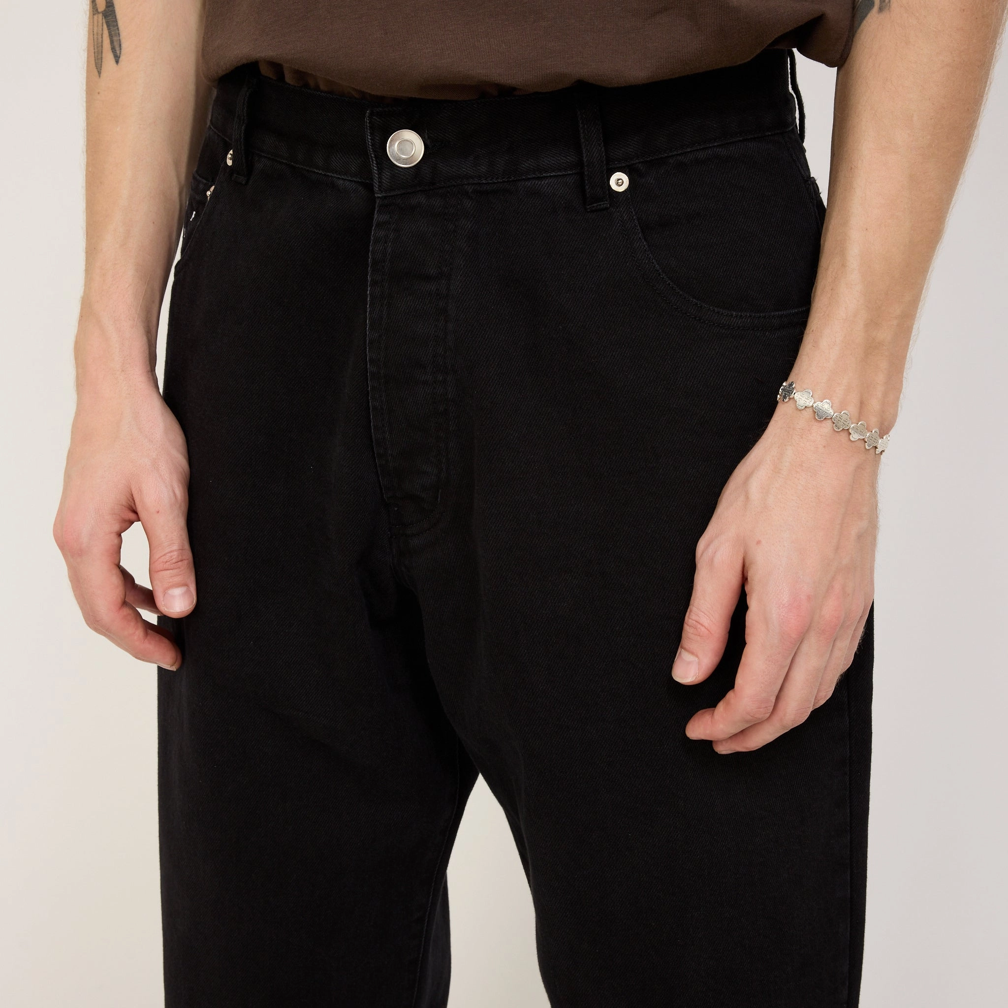 Daily Attire Drs Denim Pants Black