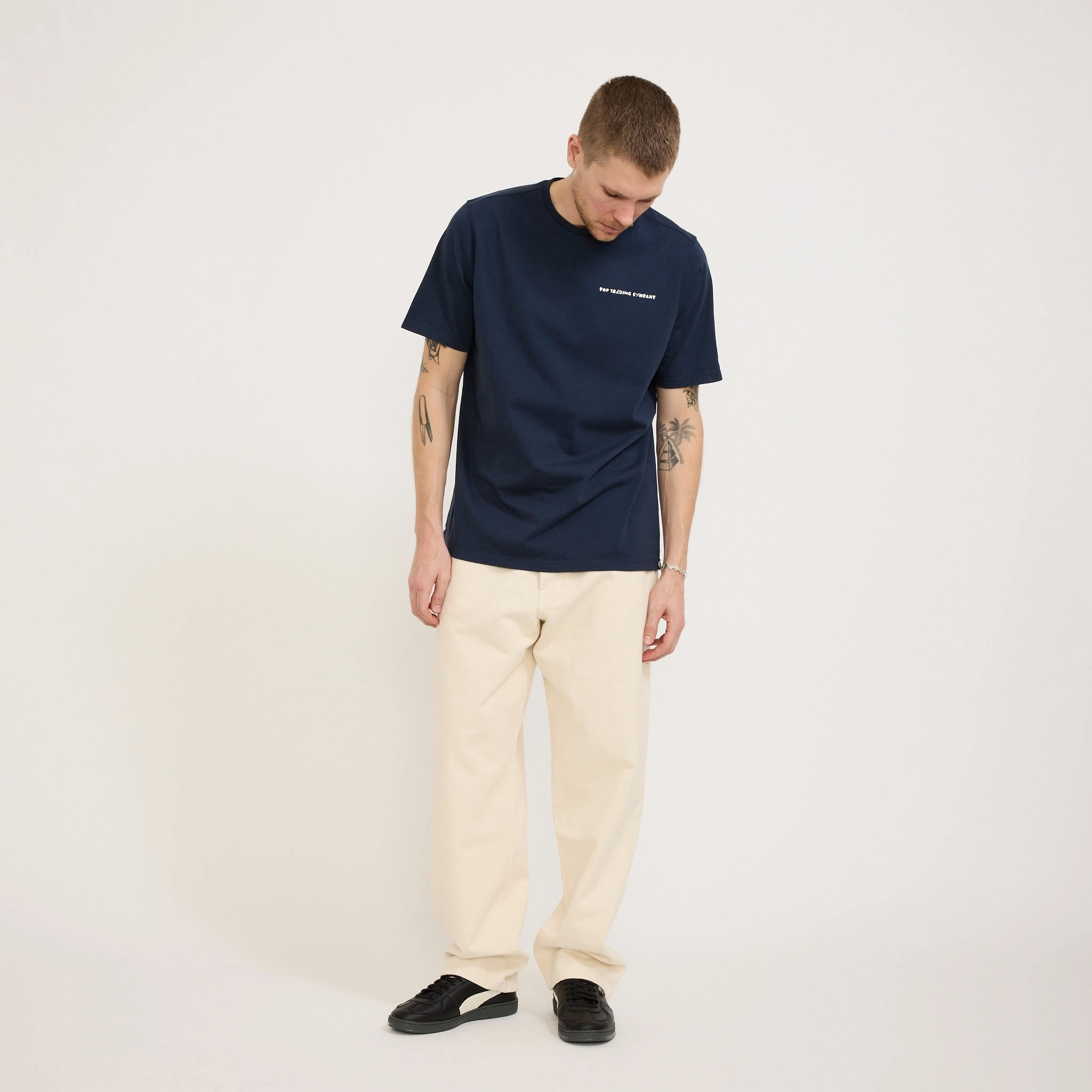 Basic Necessity Drs Pants Off White Denim