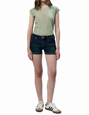 Ava Denim Short In Garnish Eco Certified Dye