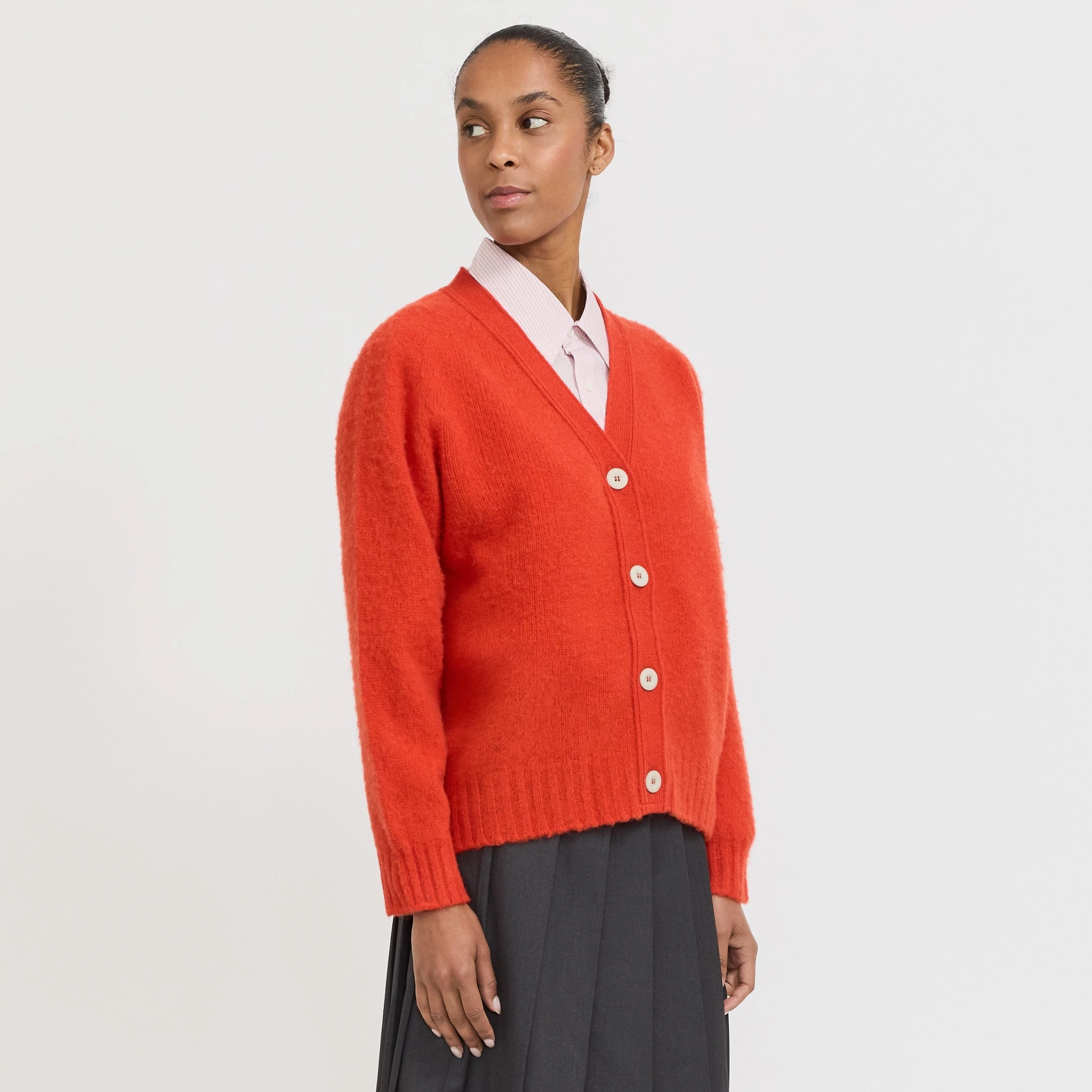 Winter Must-Have Knit Stretchy Layers Shaggy Bear Woman Cardigan Passion