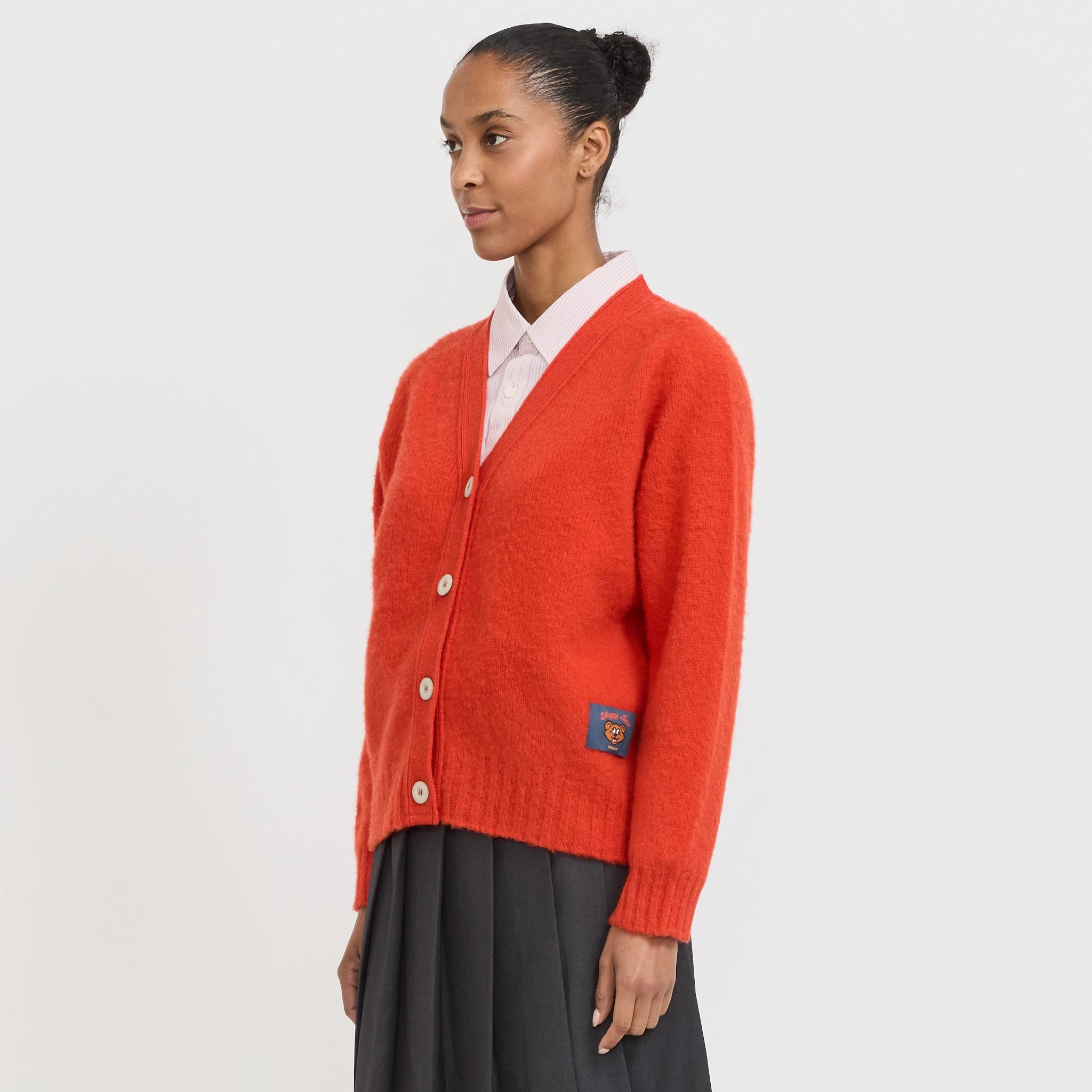 Performance Ready Shaggy Bear Woman Cardigan Passion