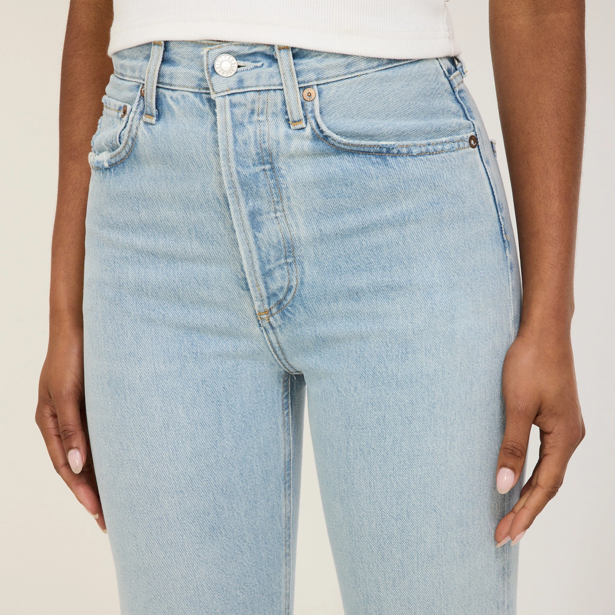 90's Pinch Waist High Rise Straight Focus No Fade Look Winter Warmth Durable