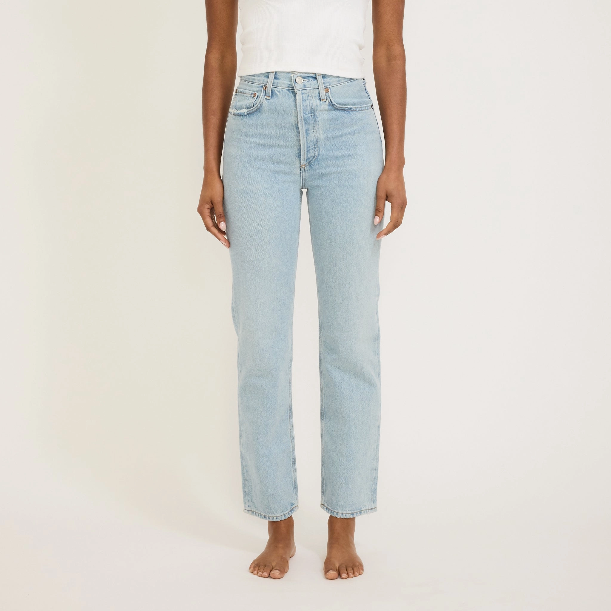 90's Pinch Waist High Rise Straight Focus Evening Stroll Stretch Breathable On The Go