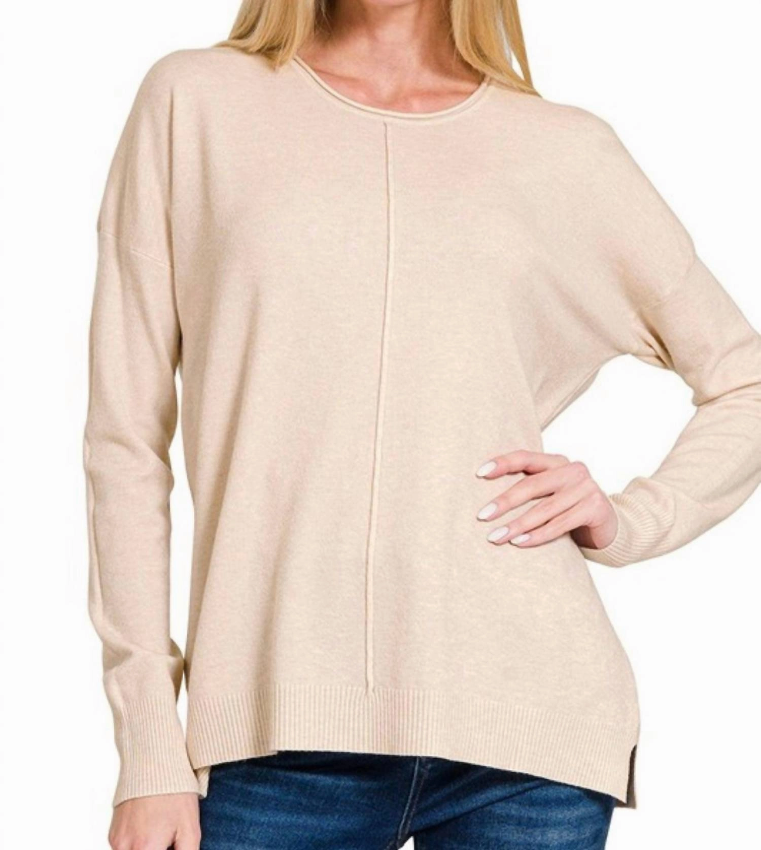 Fast Drying The Magic Sweater In Sand Beige