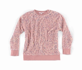 Women's Fiesta Sweatshirt In Pink Hygroscopic Fiber Blend