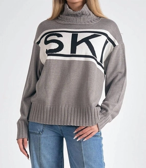 Ski Turtleneck Sweater In Grey Timeless Layering Cozy pieces
