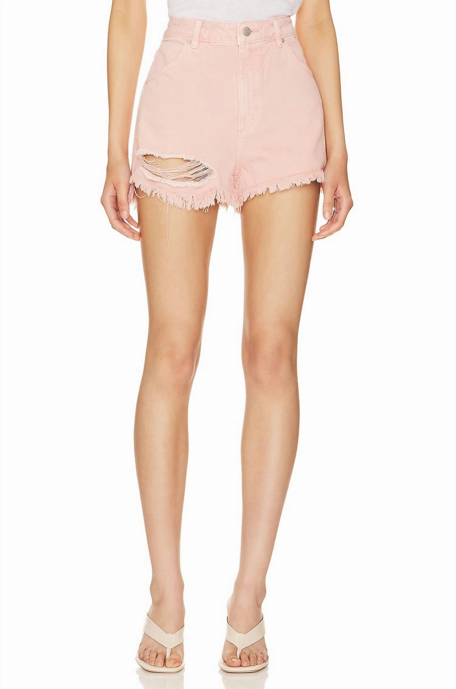 Recycled Polyester Dusters High Rise Short In Peony