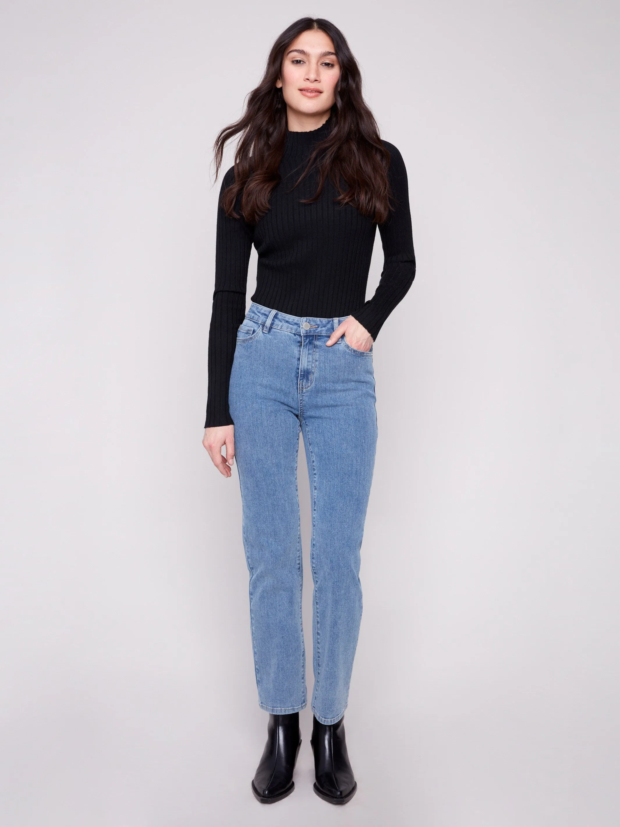 Corduroy Straight Leg Pants - Denim ReinforcedKnees FlexibleKnees