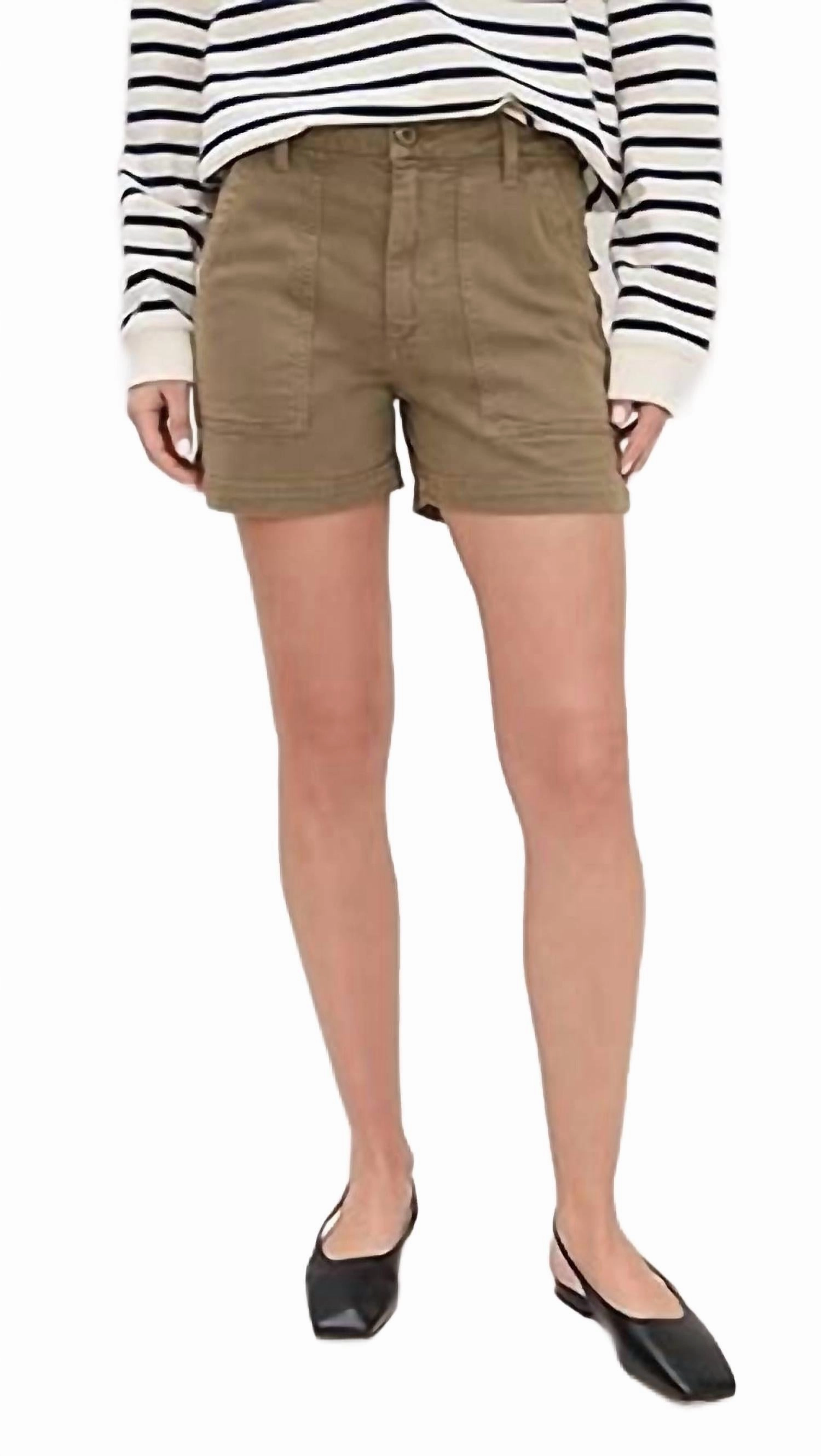 Easy Army Short In Thyme Easy Care Fabric