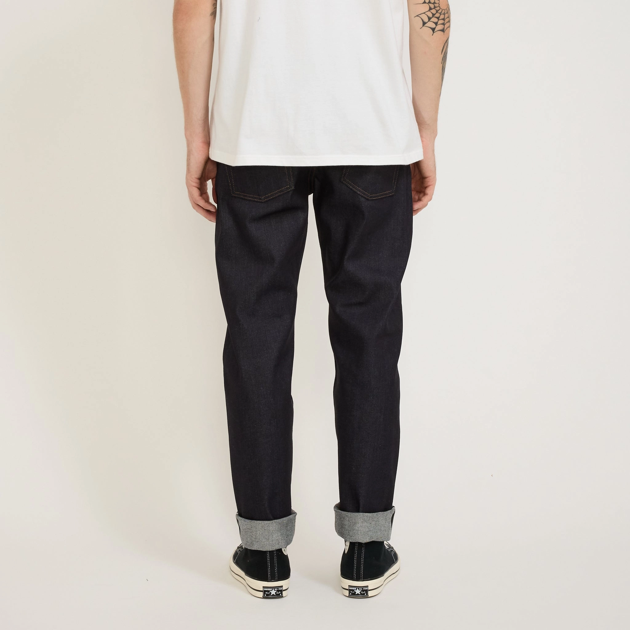 Classic Autumn Days Adult Fashion Calm Aesthetic Easy Guy Nightshade Stretch Indigo Selvedge