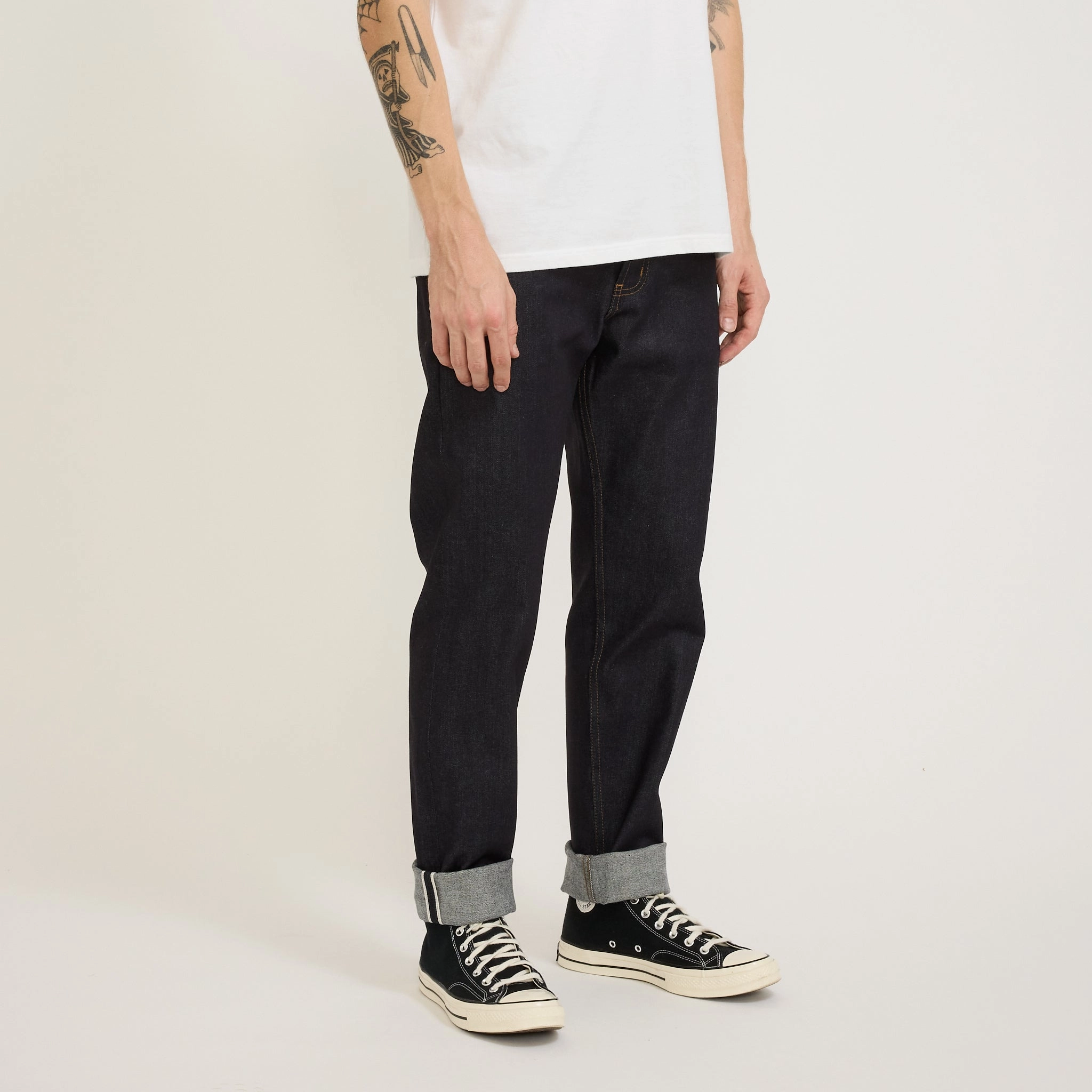 Easy Guy Nightshade Stretch Indigo Selvedge Utility Style Minimalist Style Holiday Vibes Weekend Warrior