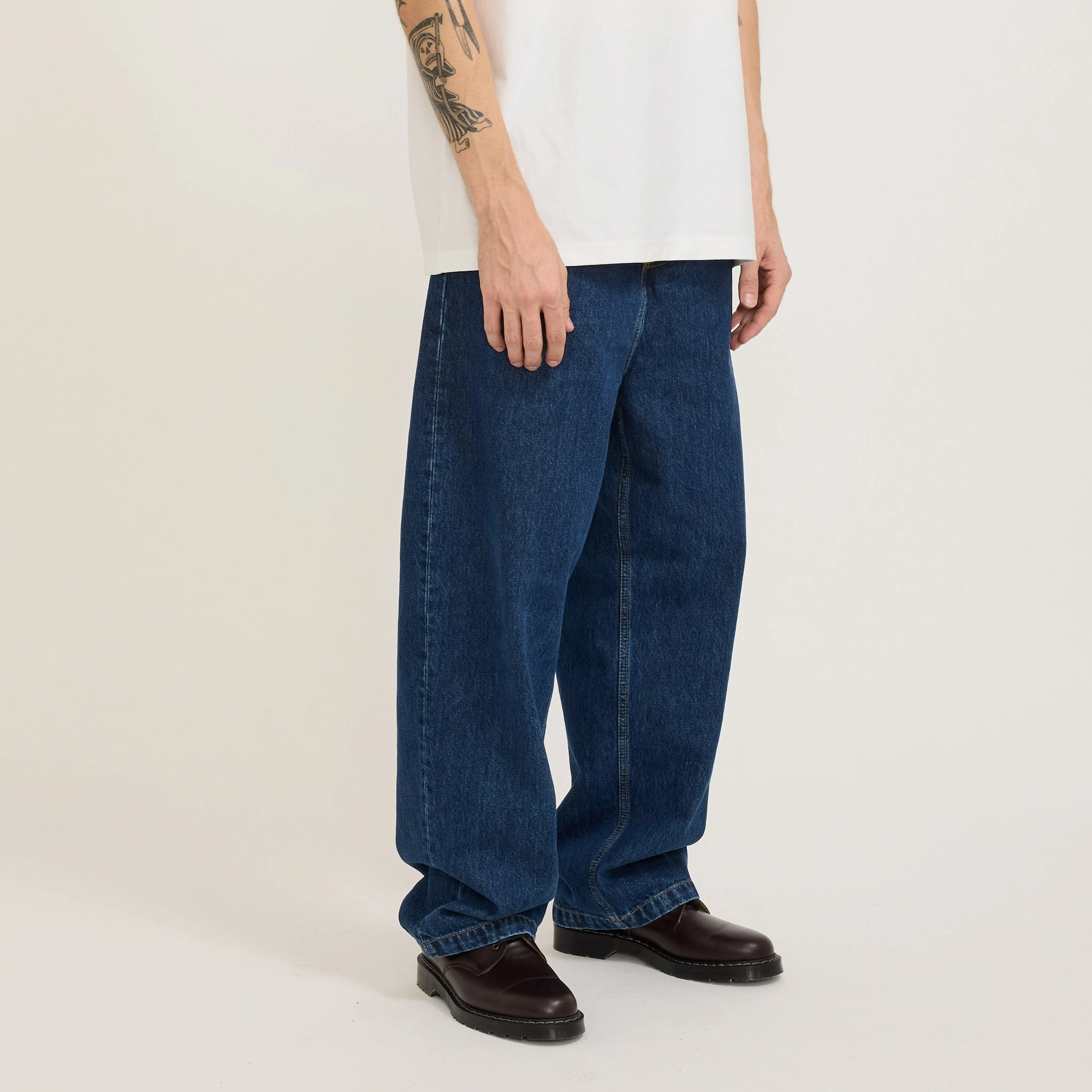 Brandon Pant Blue Stone Washed Affordable Unisex Wear Weekend Warrior Elegant