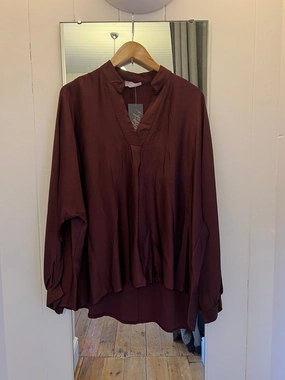 Summer Sweater Voy 82951 Silk Top - Burgundy