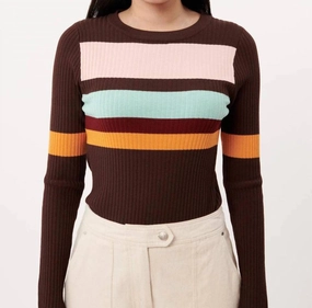 Malice Sweater In Chocolat Lightweight Layer Compact Travel Design