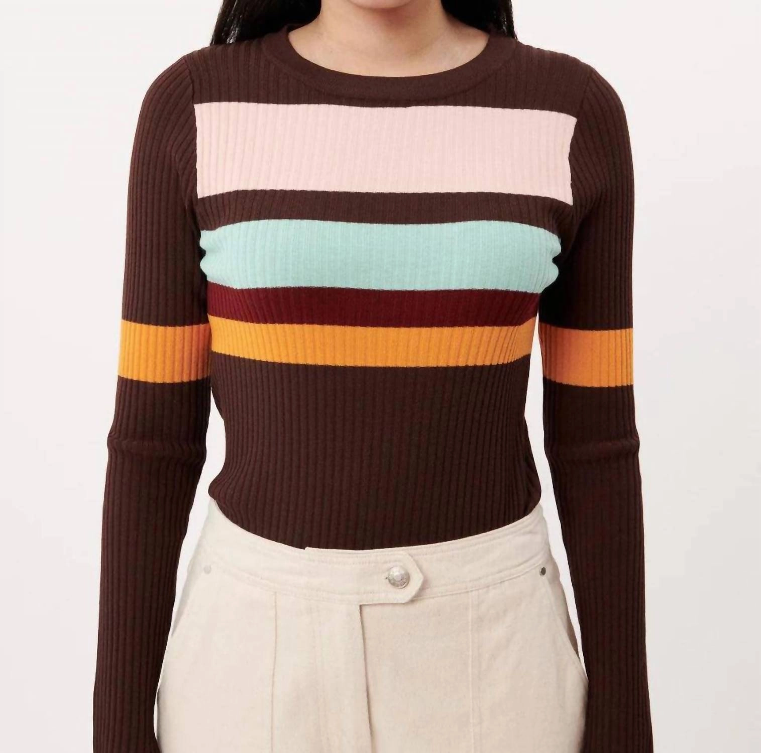 Malice Sweater In Chocolat Lightweight Layer Compact Travel Design