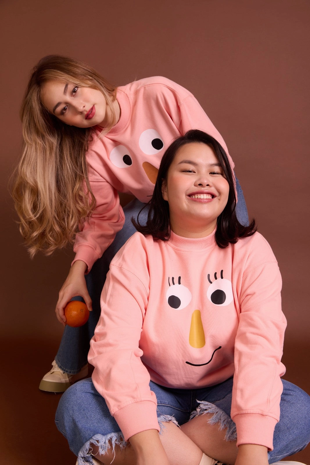 Outdoor Layers Comfortable apparel The Peep Jumper in Pink