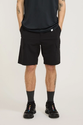 custom-made No Slip Grip Flap Cargo Shorts Black