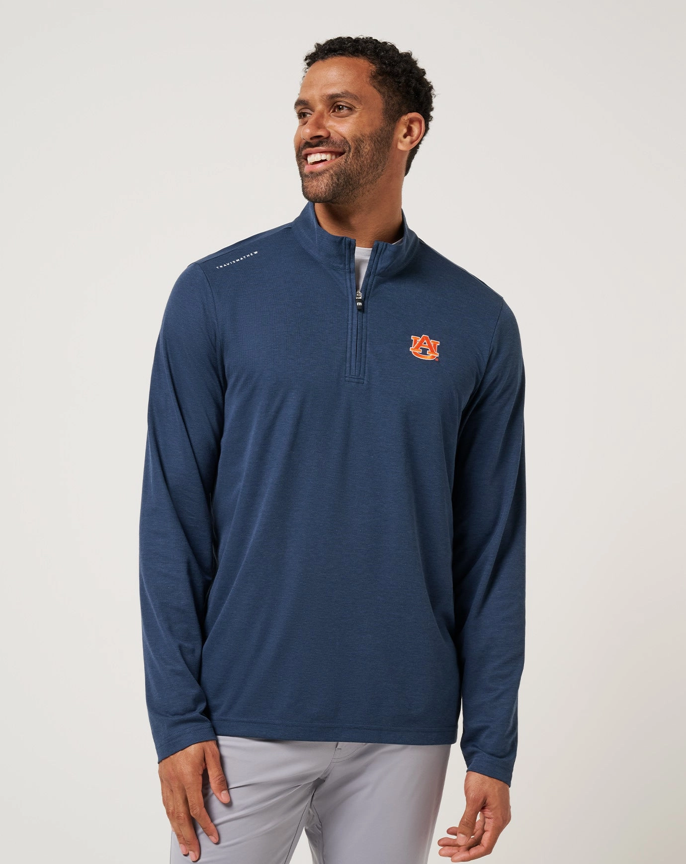 Auburn Time To Tailgate Quarter Zip Simple Look Temperature Adaptive
