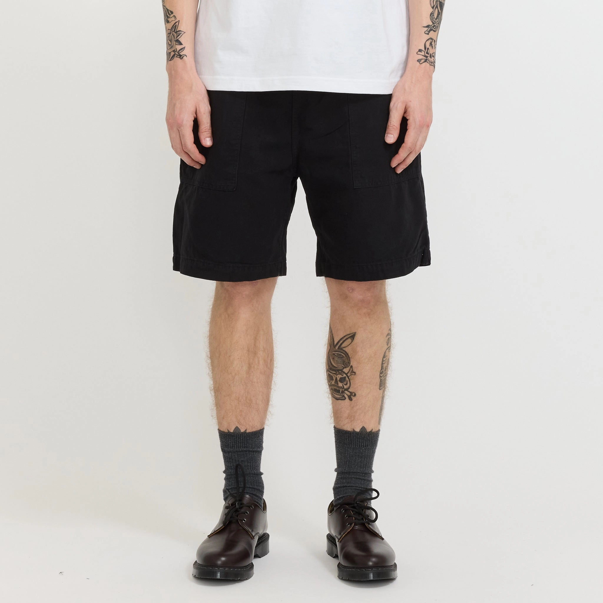 Canvas Chef Shorts Black retail industry Daily Use
