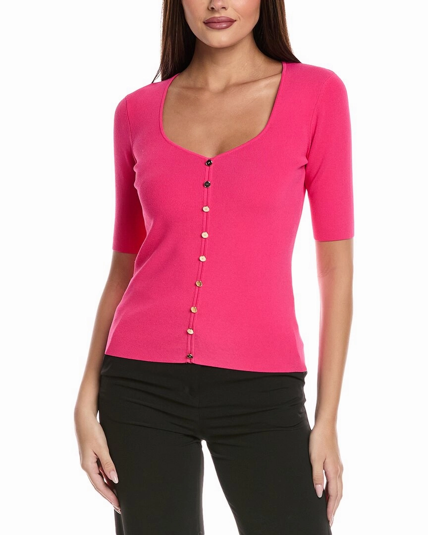 Elie Tahari The Jessica Sweetheart Sweater Knit Fashion