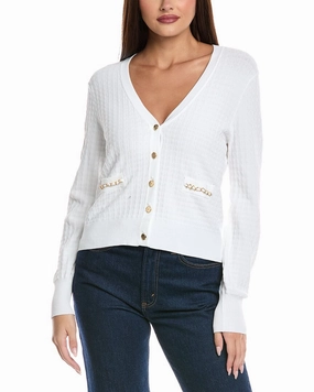 Elie Tahari The Oaklee Cardigan Sweater Low carbon footprint Casual Fashion