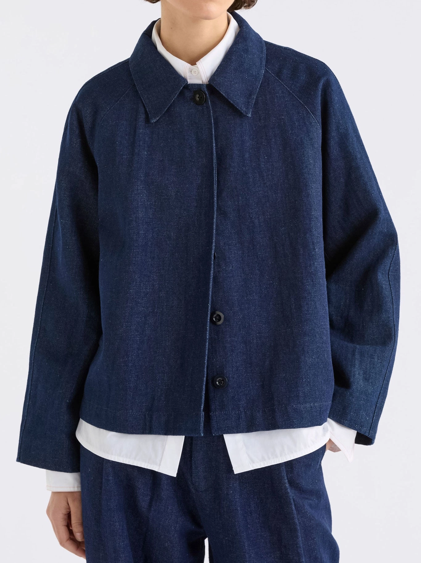 ELK DECLA DENIM JACKET Balanced Insulation Temperature Regulating Fill