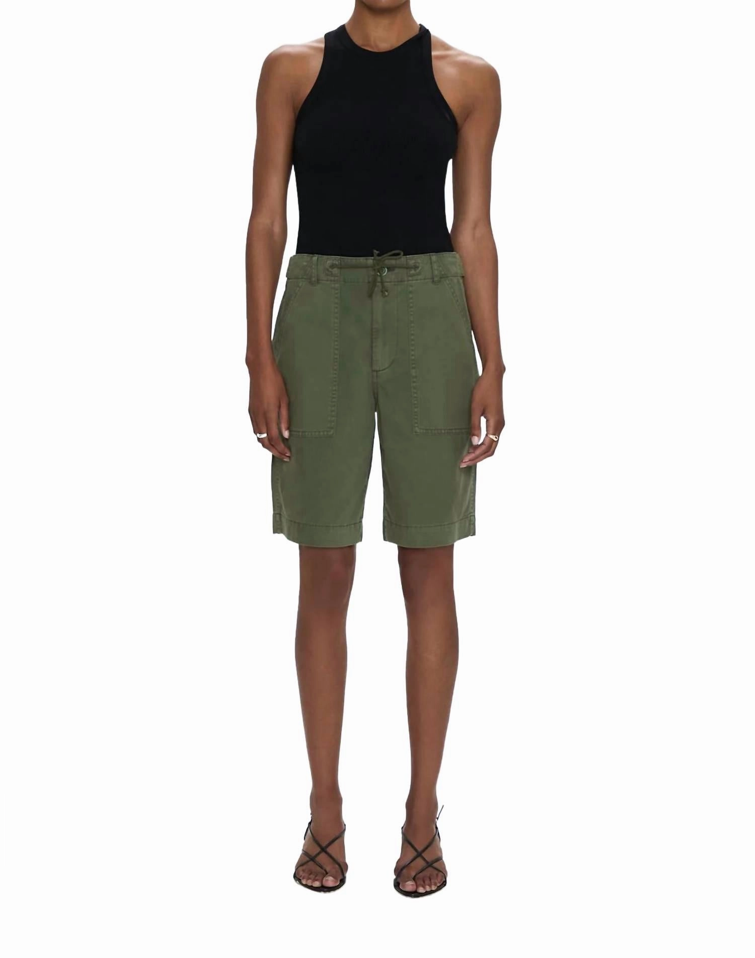 Breezy Comfort Concert wear Etta Curved Shorts In Meadow