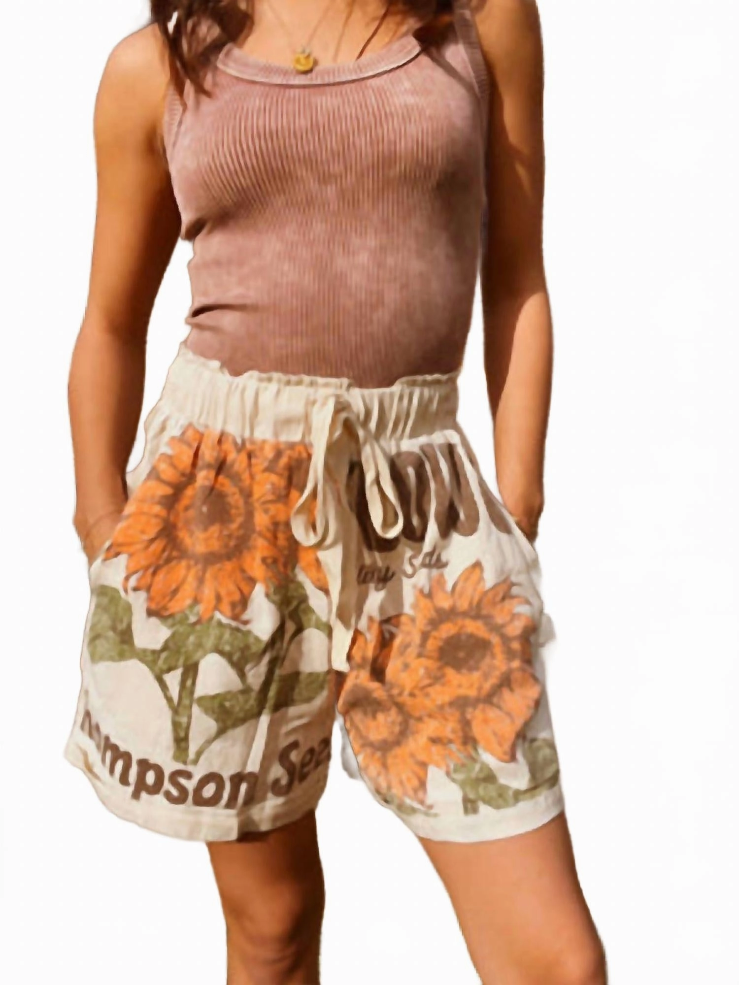 yoga clothes Women's Sunflower Shorts In Multi