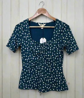 Multipurpose Design OdorResistant Fabric Ex Seasalt Gentle Wave Ditsy Top