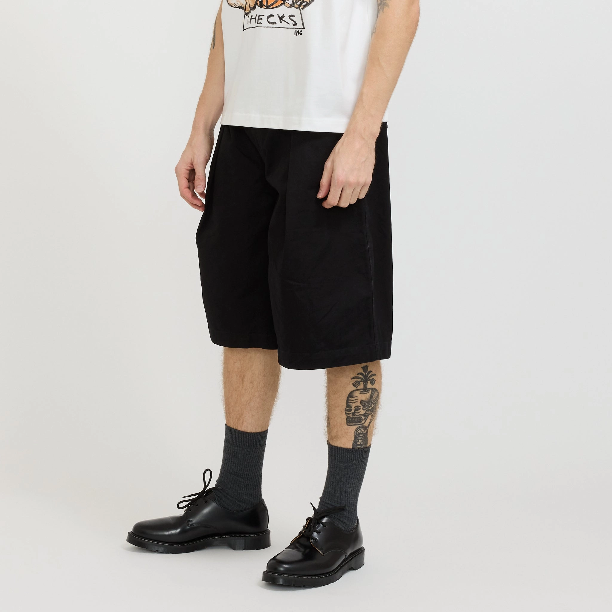 Hakama Shorts Black Lightweight Material