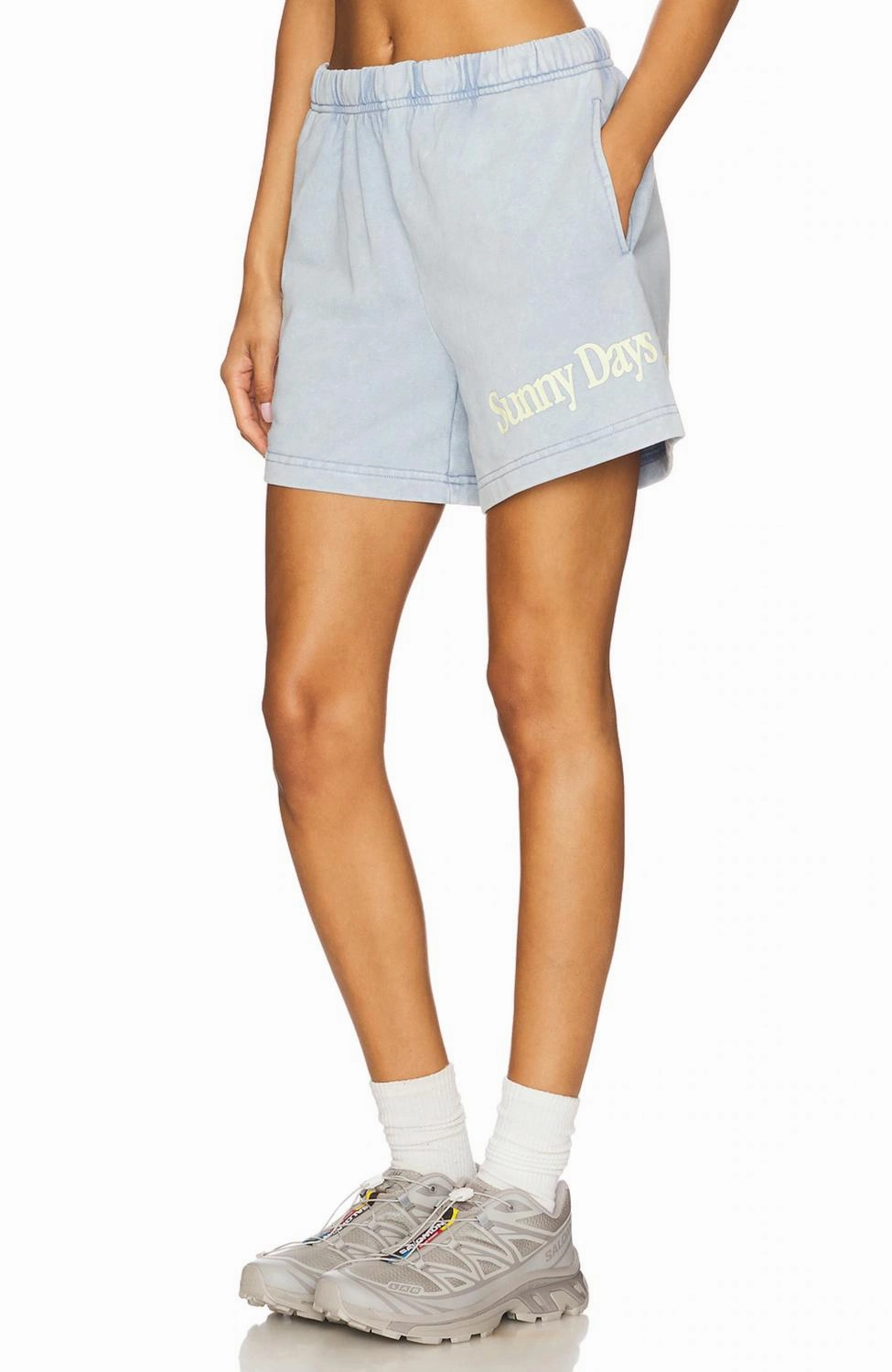 Sunny Days Shorts In Blue Wide Leg Silhouette