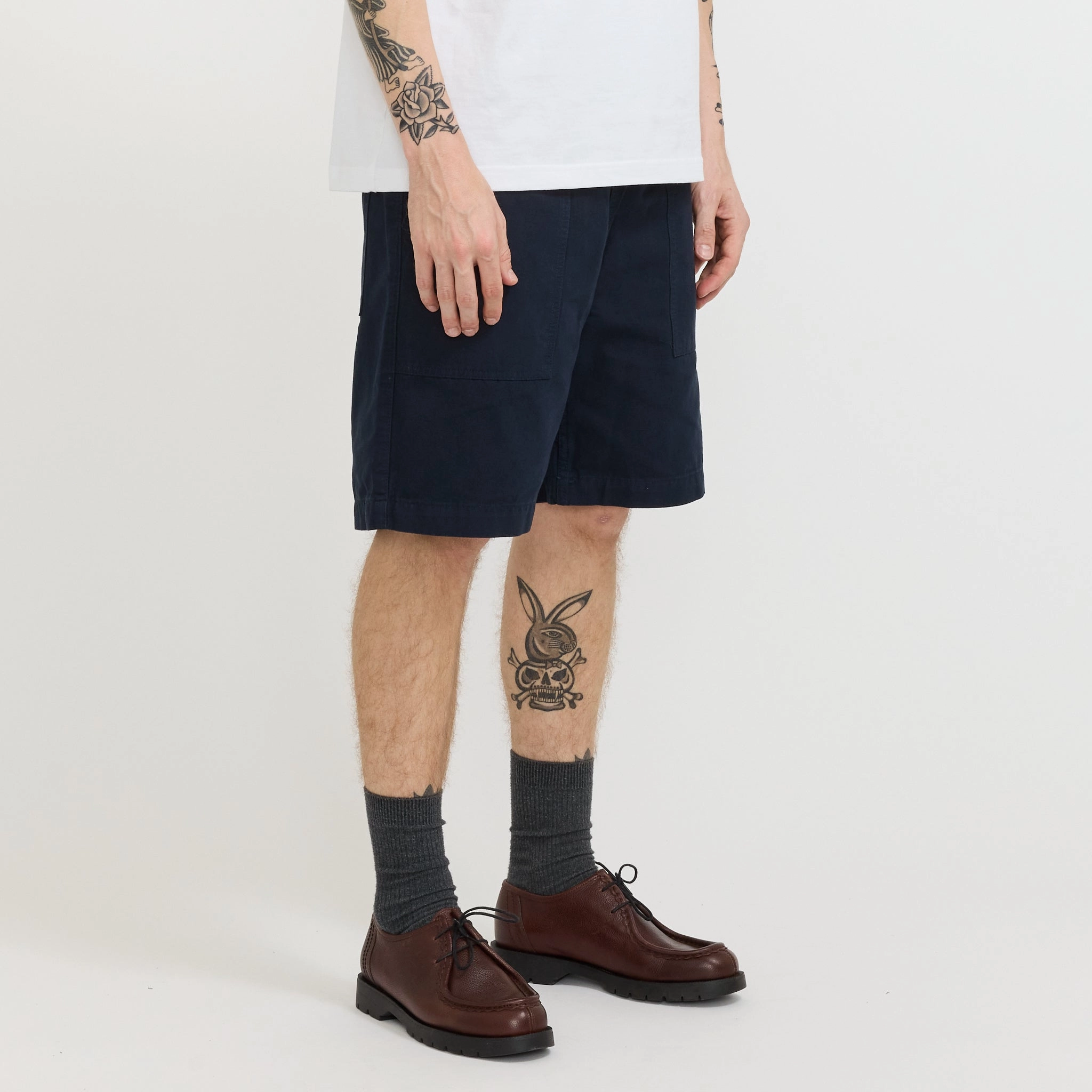 Canvas Chef Shorts Dark Navy Casual Design