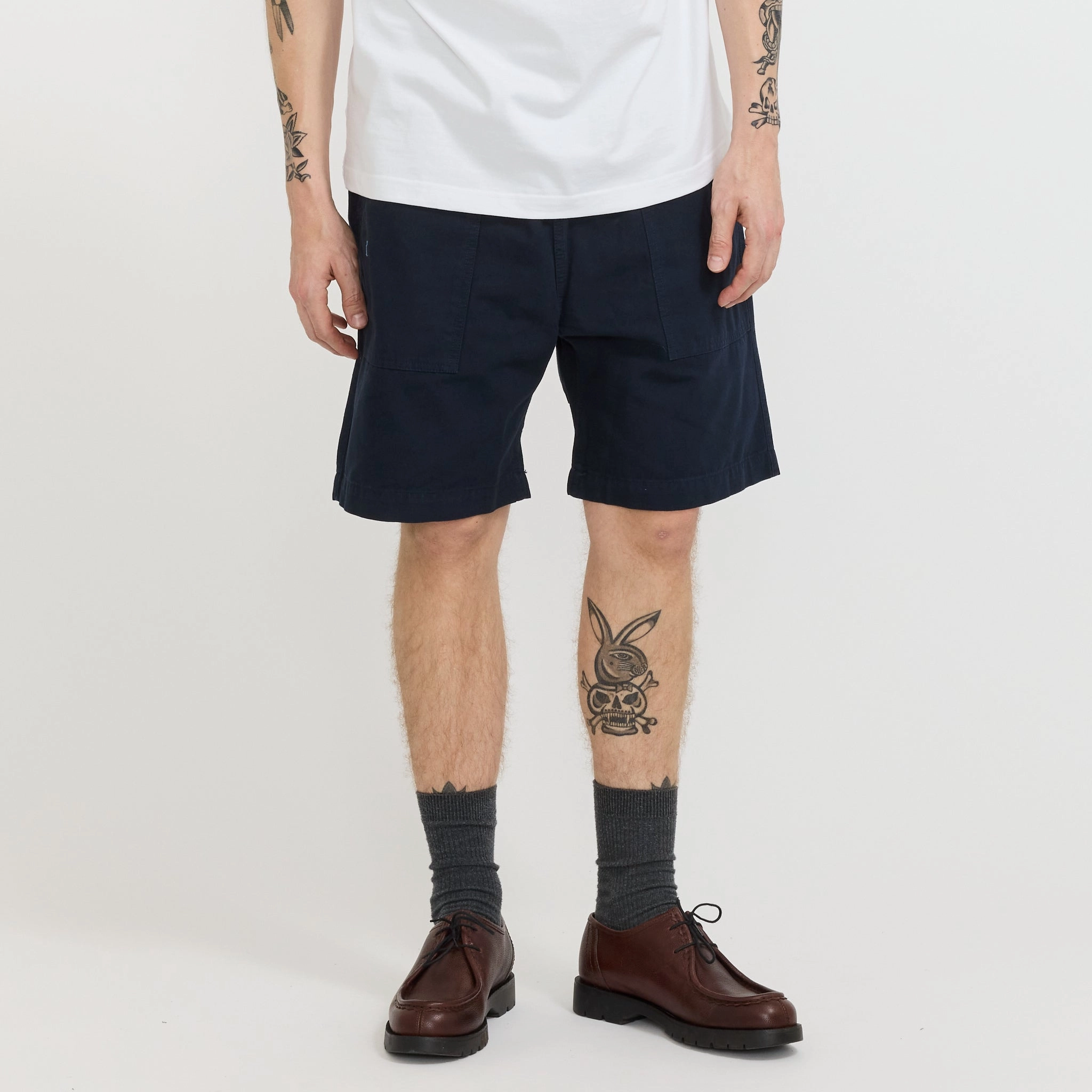 Canvas Chef Shorts Dark Navy Moisture wicking