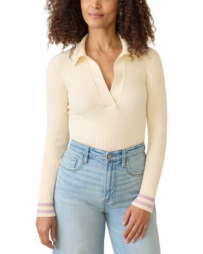 Faherty Shiloh Cashmere-Blend Sweater Polo Cozy Touch