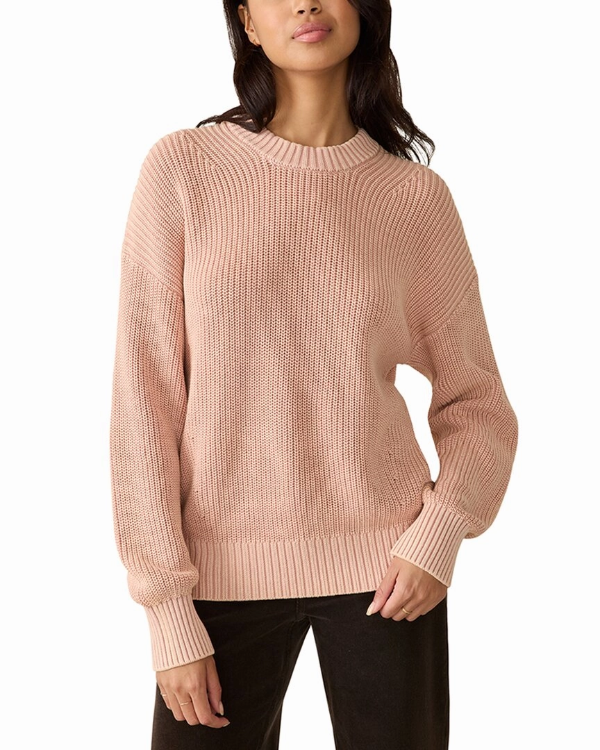 Layered Chic Faherty Sunwashed Fisherman Sweater