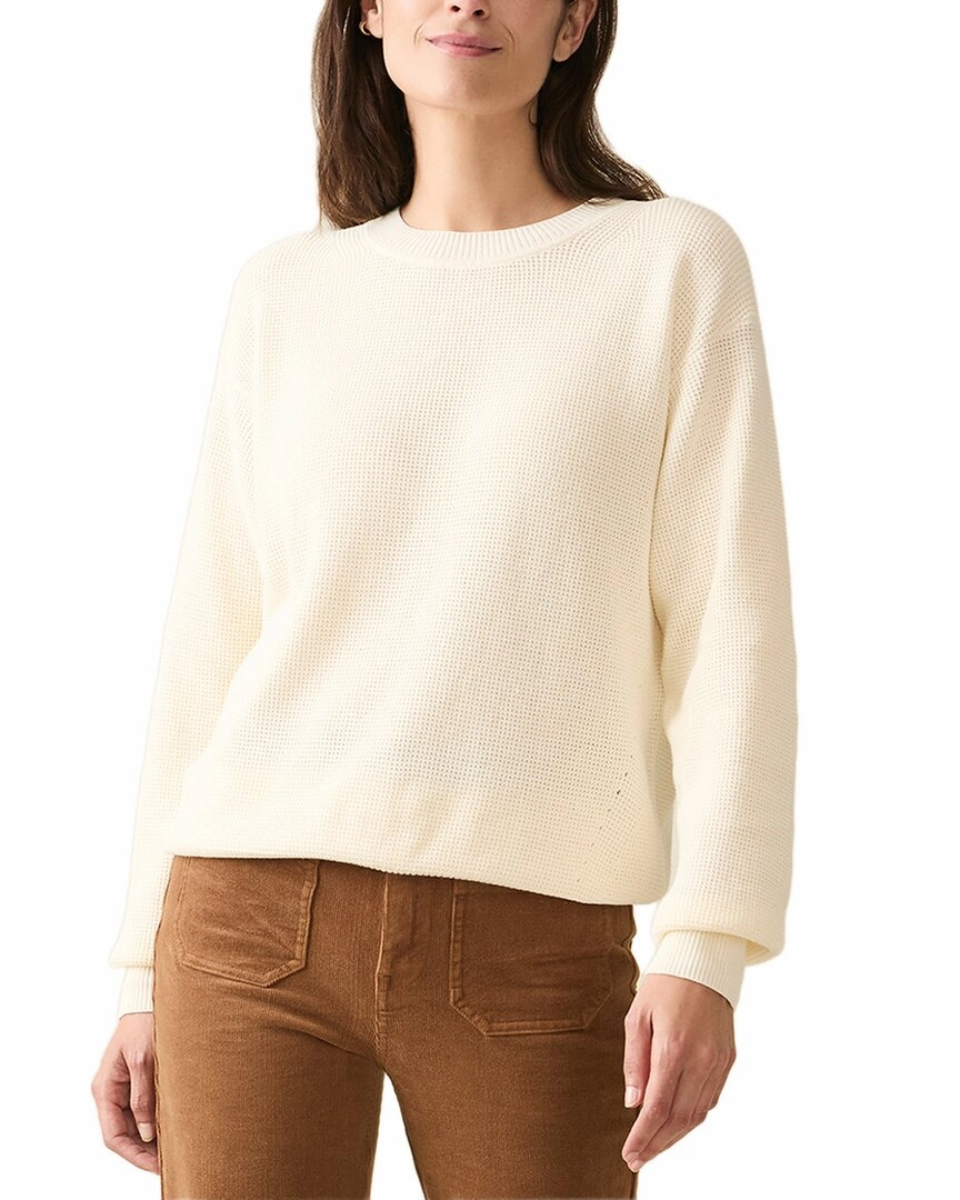 Faherty Sunwashed Relaxed Crew Top Layering Comfort Hypoallergenic Fiber