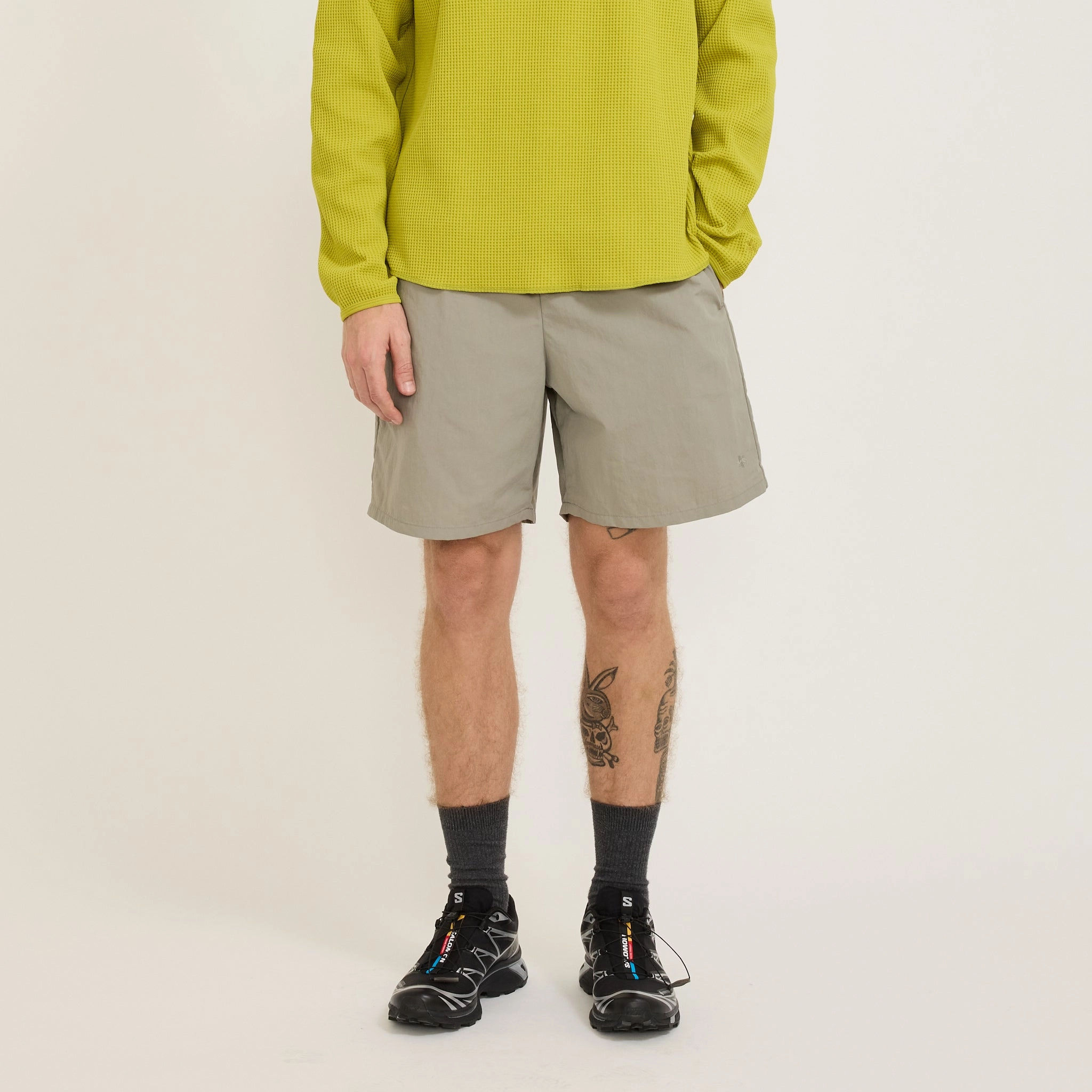 Nylon Shorts Moon Mist Gusseted Crotch