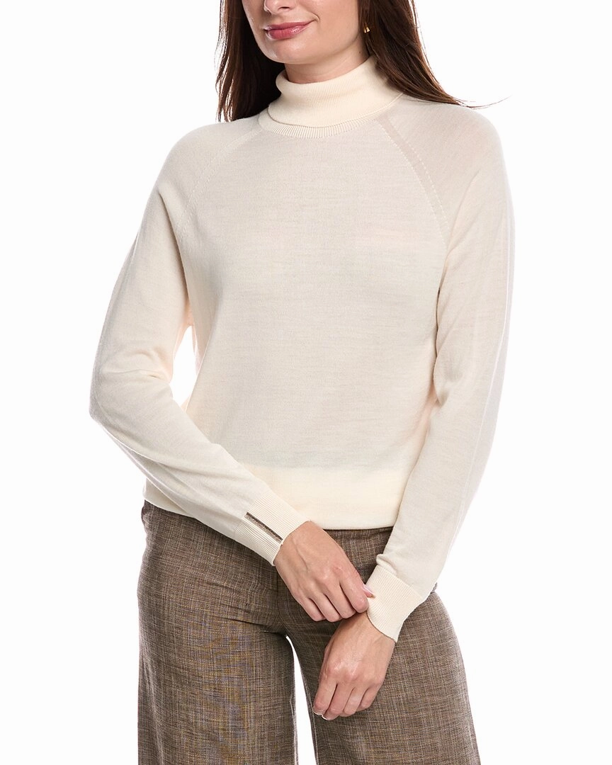 Layered Knit Peserico Wool Sweater