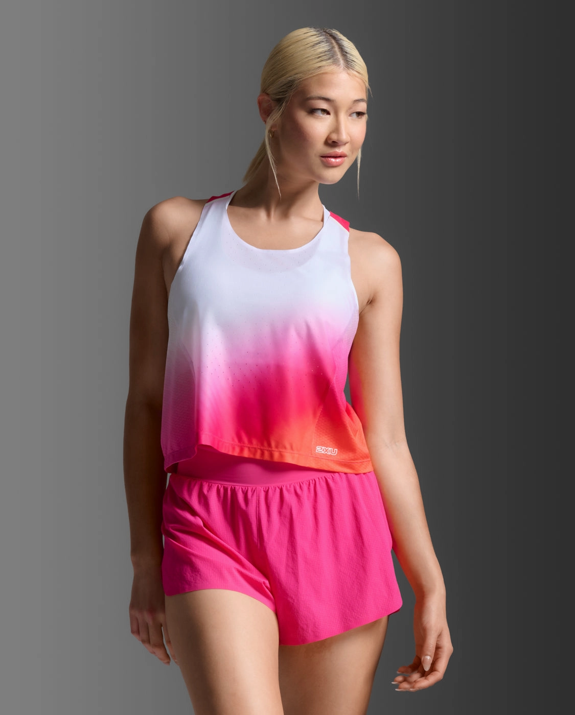 Snag Free Design Light Speed React Crop Singlet