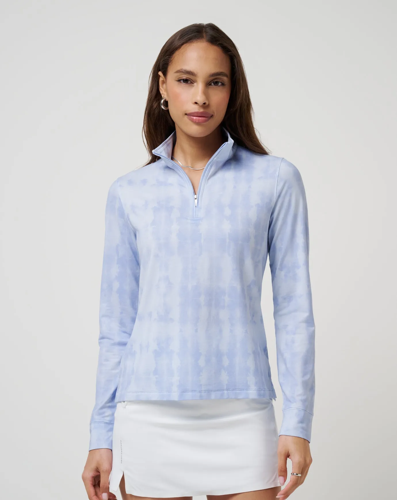 Wear Resistant Edge hypoallergenic material Featherweight Printed Zip Quarter Zip