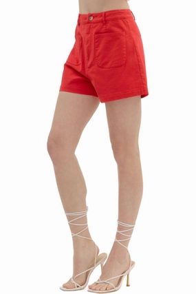 Anti Cling Technology Lola Shorts Red