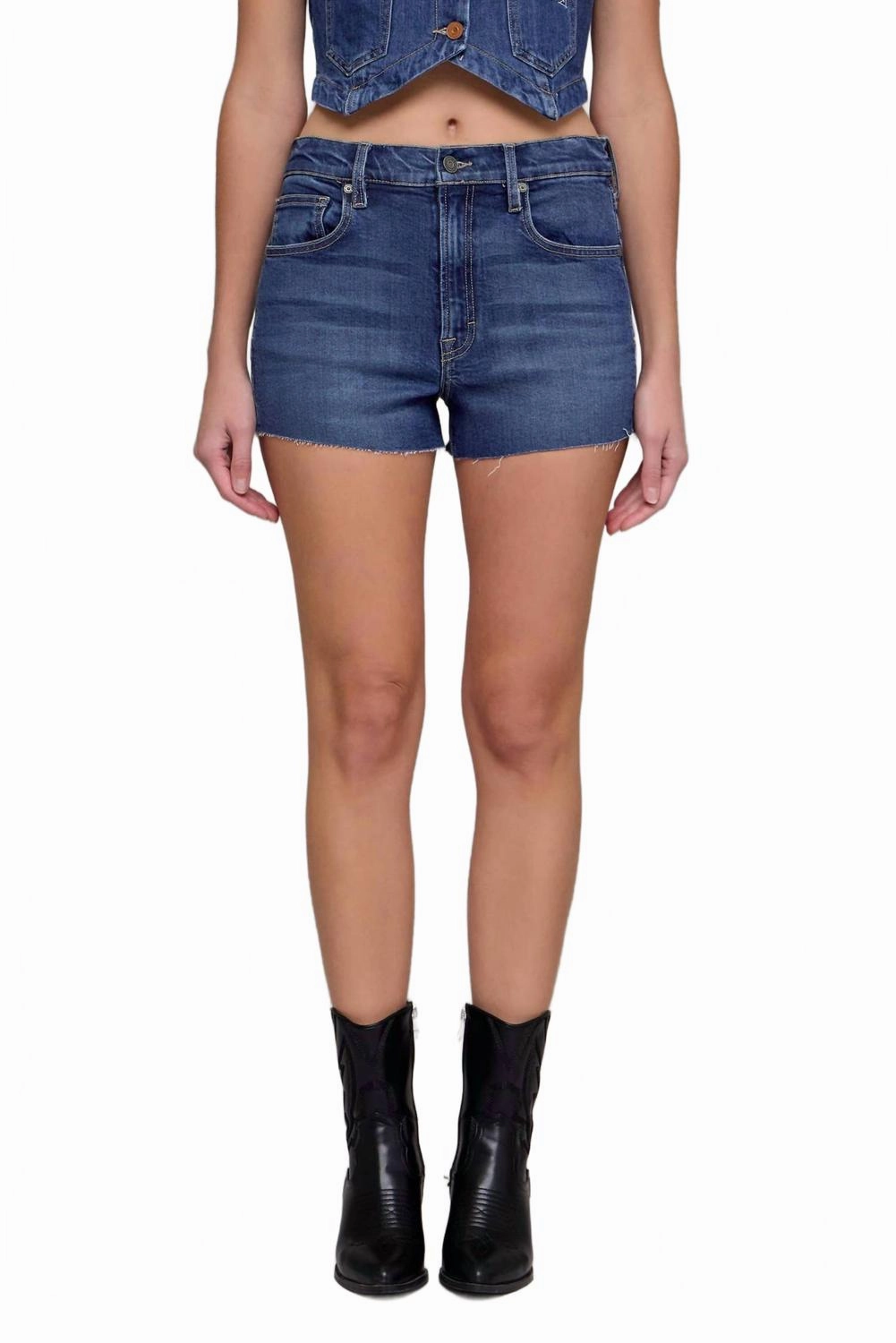 Four Way Stretch back-to-school Finn Micro Shorts In Blue