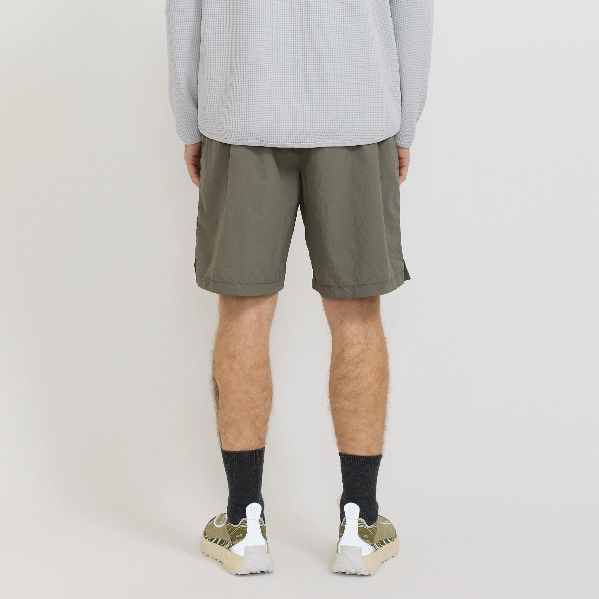 Lightweight Weave Nylon Tussah 2-Way Shorts Light Olive